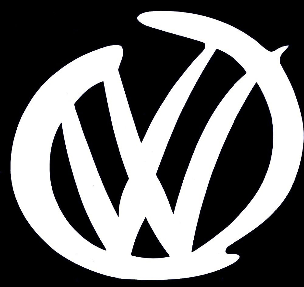 Aufkleber VW weiss - FORCAR