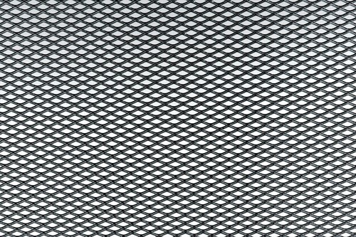 Racing-Gitter aus Aluminium, schwarz, Maße 90 x 30 cm - UK40001 